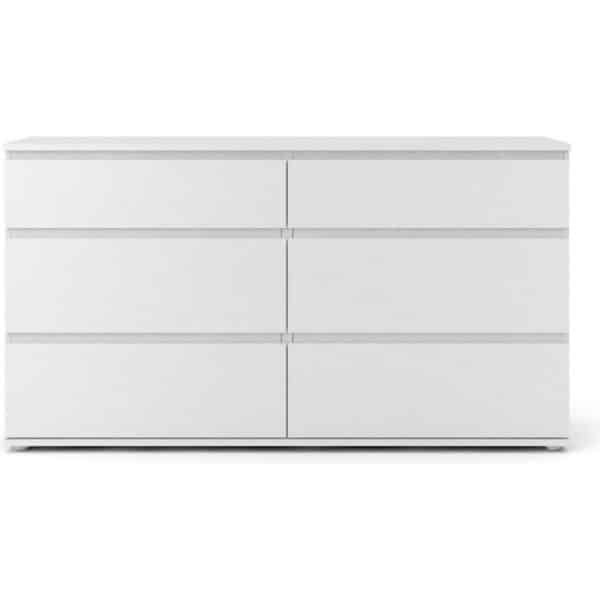 Kommode Nora Sideboard Schubladenschrank Highboard Schlafzimmer Schrank weiß