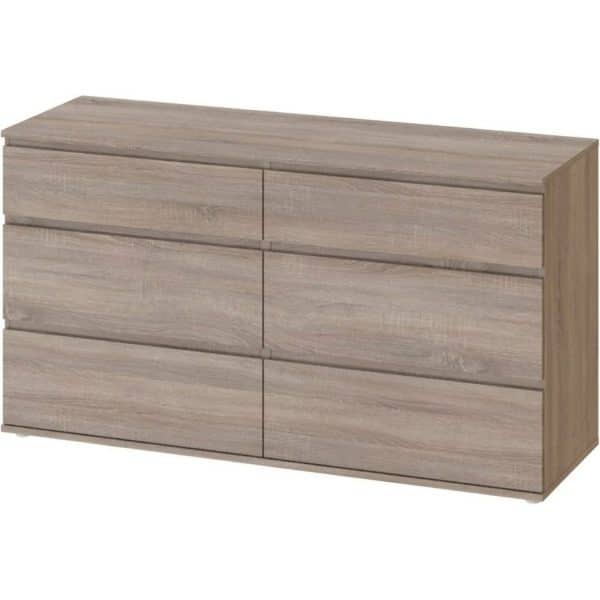 Kommode Nora Sideboard Schubladenschrank Highboard Schlafzimmer Schrank trüffel