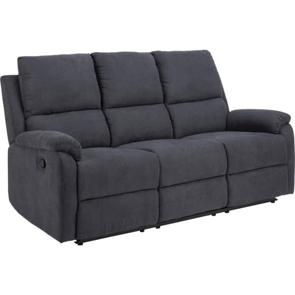 Sabel Sofa 3 Sitzer Recliner grau Wohnlandschaft Wohnzimmer Couch Wohnzimmersofa