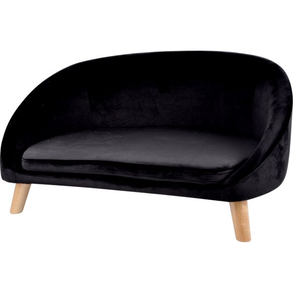 Hundesofa 84cm schwarz Couch Hundecouch Sofa Hunde Hundebett Schlafplatz Bett