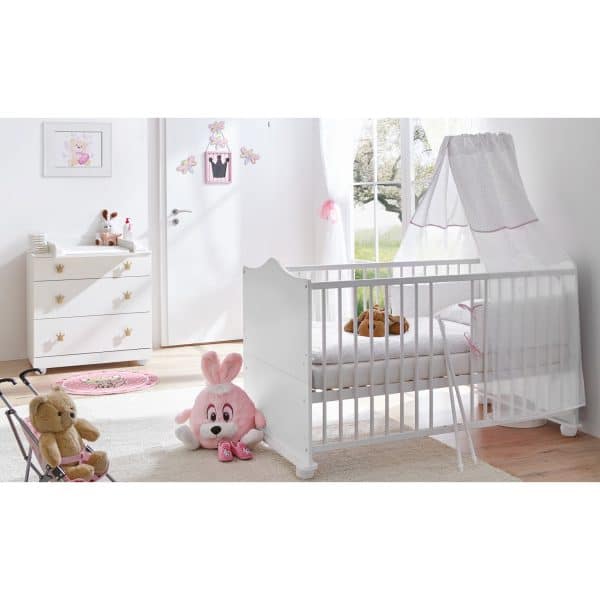 TiCAA Babyzimmer Prinzessin 2-teilig Weiß