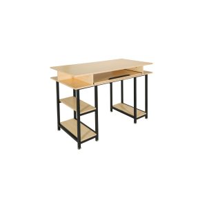 hjh OFFICE Schreibtisch WORKSPACE H III Melaminharzbeschichtete Spanplatte