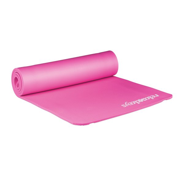 relaxdays Yogamatte 1 cm dick einfarbig