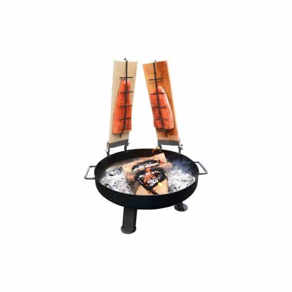 acerto® Feuerschale 55cm + 2x Flammlachsbrett