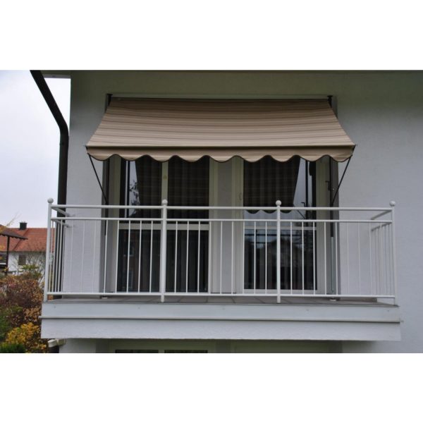 Angerer Klemmmarkise beige/braun 150 cm Markise Balkon Balkonmarkise