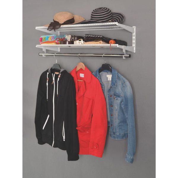 Element System Regal-Set Wardrobe Garderobe Jackenständer Kleiderhaken weiß