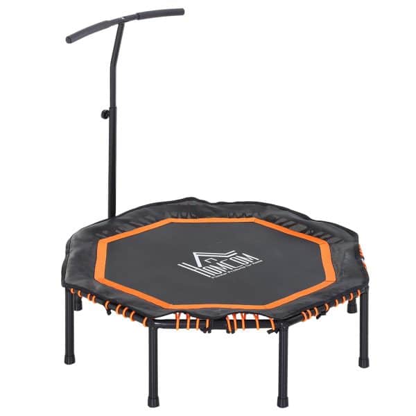 HOMCOM Fitness-Trampolin für Kinder und Erwachsene 122 x 138 cm (ØxH)   Gartentrampolin Kindertrampolin Trainingstrampolin