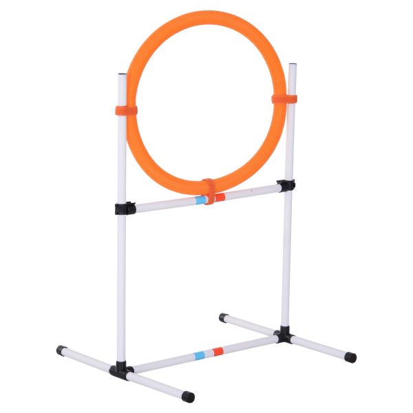 PawHut Hundetrainingsset mit Springring orange