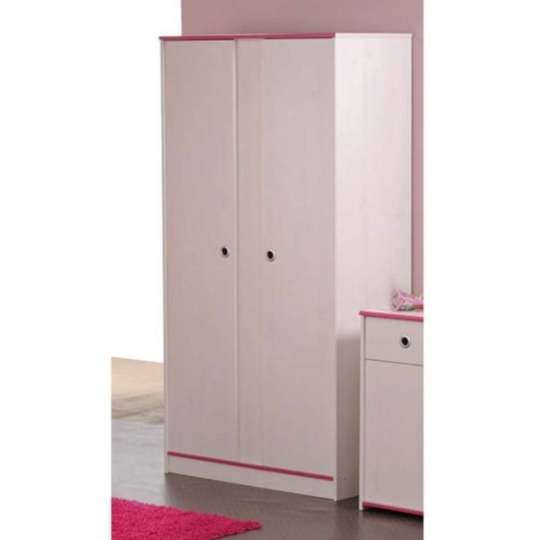 Kleiderschrank Smoozy Parisot weiß 2 Türen B 90 cm