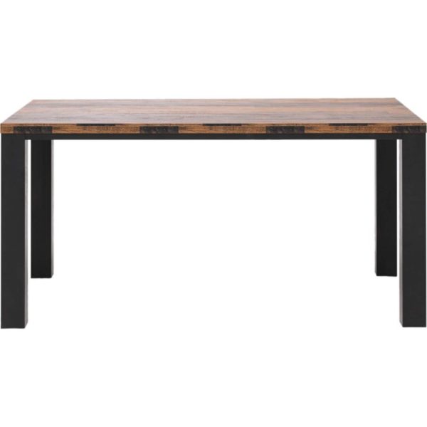 Tisch Texas Oak Braun/Schwarz 90 x 180 cm