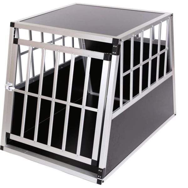 zoomundo Hundetransportbox / Kofferraumbox aus Aluminium - 1-Türig Premium