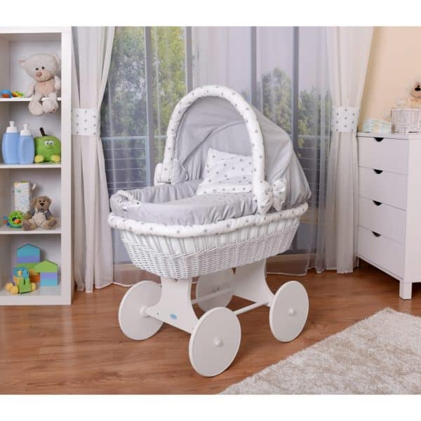 WALDIN Baby Stubenwagen-Set mit Ausstattung