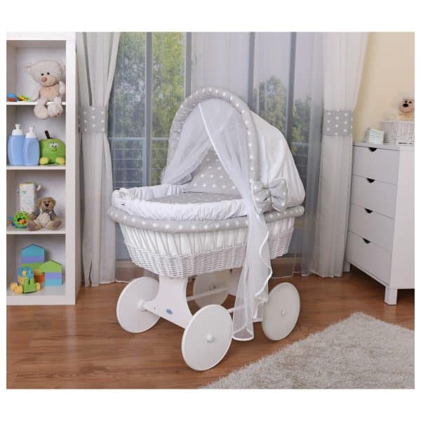 WALDIN Baby Stubenwagen-Set mit Ausstattung