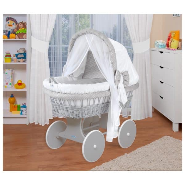 WALDIN Baby Stubenwagen-Set mit Ausstattung