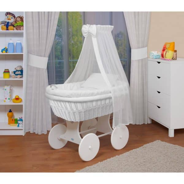 WALDIN Baby Stubenwagen-Set mit Ausstattung