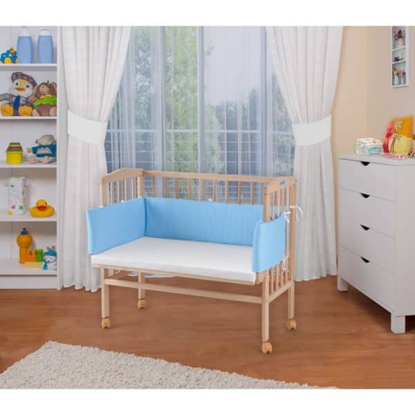 WALDIN Baby Beistellbett mit Matratze