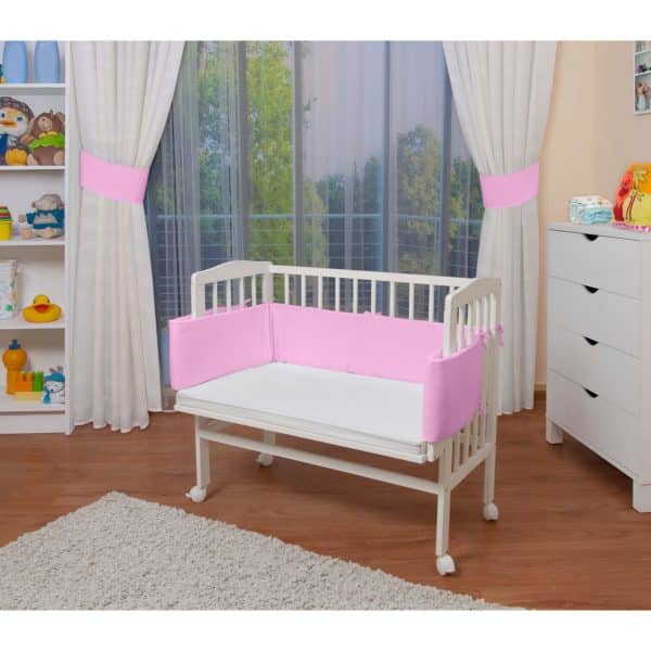 WALDIN Baby Beistellbett mit Matratze