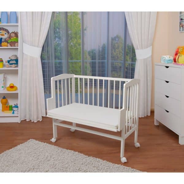 WALDIN Baby Beistellbett mit Matratze