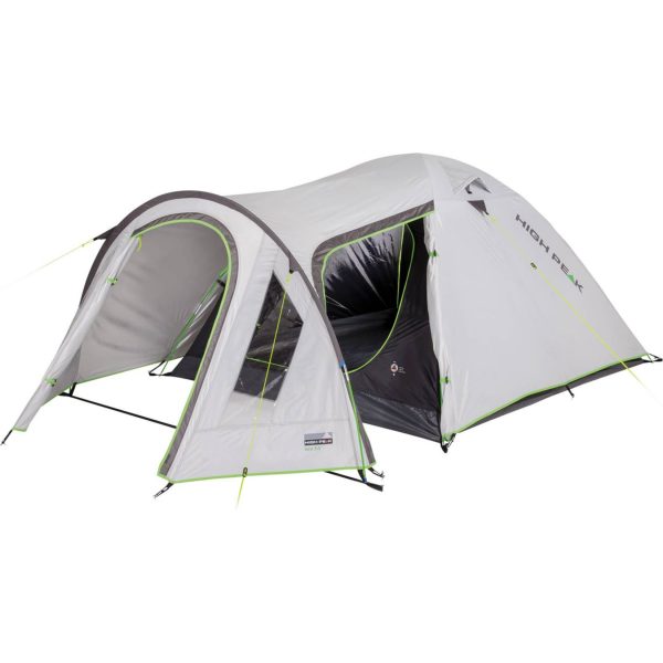 HIGH PEAK Kuppelzelt Kira 3 4 5 Personen Iglu Zelt Camping Trekking Vorraum Modell: Kira 3