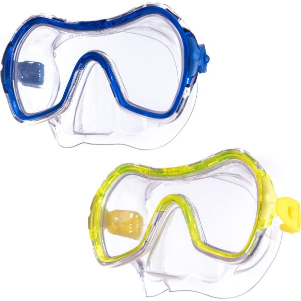 SALVAS Tauch Maske Change Sr Schnorchel Schwimm Brille Anti Beschlag Erwachsene Farbe: gelb