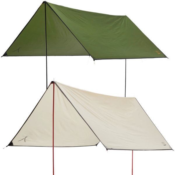 GRAND CANYON Tarp Zuni 3 Sonnensegel Camping Vor Zelt Plane UV50 Wasserdicht 3x3 Farbe: Capulet Olive