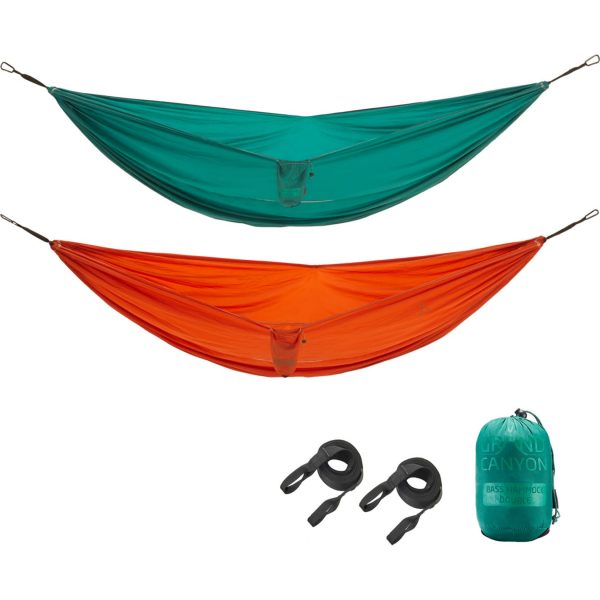 GRAND CANYON 2 Personen Reise Hängematte Bass Hammock Double Mehrpersonen 180 kg Farbe: Storm