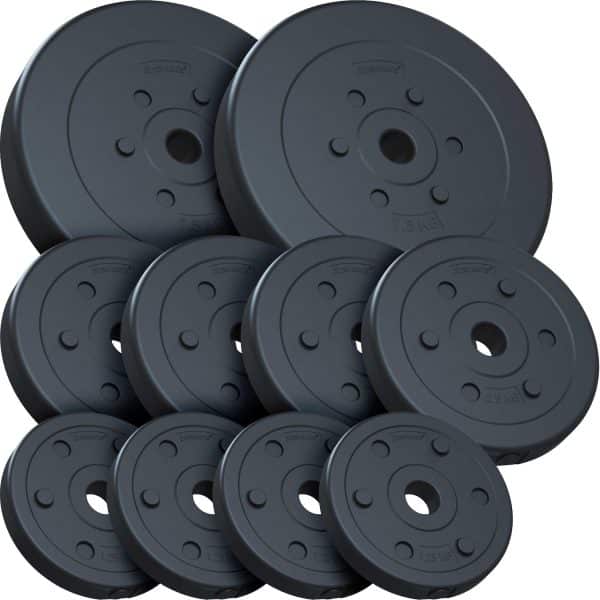 ScSPORTS Hantelscheiben Set 30 kg 2x7