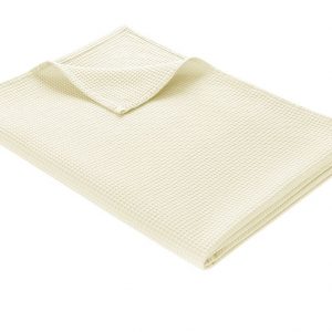 WOHNWOHL® Tagesdecke • Baumwolldecke • Waffelpique Wohndecke • Sofaüberwurf • leichte Sofadecke • ÖkoTex Standard 100  • versch. Größen und Farben... Creme