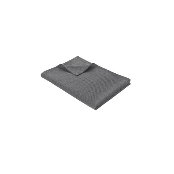 WOHNWOHL® Tagesdecke • Baumwolldecke • Waffelpique Wohndecke • Sofaüberwurf • leichte Sofadecke • ÖkoTex Standard 100  • versch. Größen und Farben... Grau