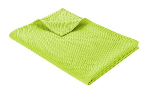 WOHNWOHL® Tagesdecke • Baumwolldecke • Waffelpique Wohndecke • Sofaüberwurf • leichte Sofadecke • ÖkoTex Standard 100  • versch. Größen und Farben... Grün