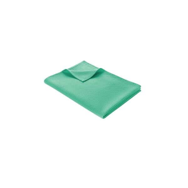 WOHNWOHL® Tagesdecke • Baumwolldecke • Waffelpique Wohndecke • Sofaüberwurf • leichte Sofadecke • ÖkoTex Standard 100  • versch. Größen und Farben... Minzgrün