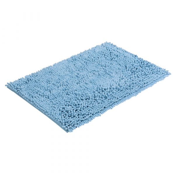 PANA® Badematte & WC Vorleger Noppen I Duschvorleger Chenille   Badezimmerteppich I Mikrofaser Badvorleger   verschiedene Formen & Farben... Hellblau