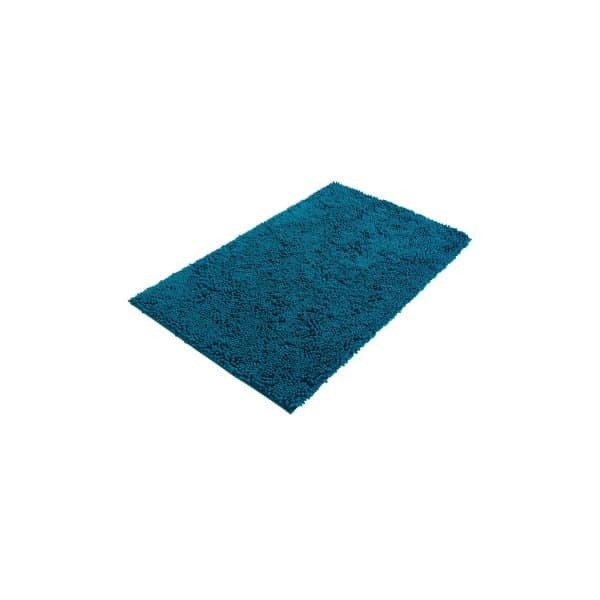 PANA® Kuscheliger Chenille Badvorleger • Badematte • Badteppich • Duschvorleger • 60x100 cm • Rutschfester Badeteppich • Ökotex zertifiziert... Petrol