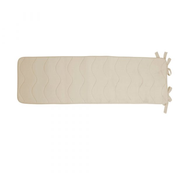 WOHNWOHL® Viskoelastische Sonnenliegenauflage • Liegenauflage • Liegenbezug • Liegestuhl-Auflage • mit Memory Schaumstoff • inklusive Seitenfach • Größe: 190x58cm • versch. Farben... Beige