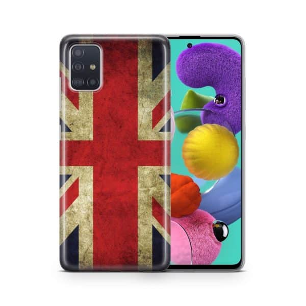 Schutzhülle für ZTE Blade A51 Motiv Handy Hülle Silikon Tasche Case Cover Neu... England Flagge