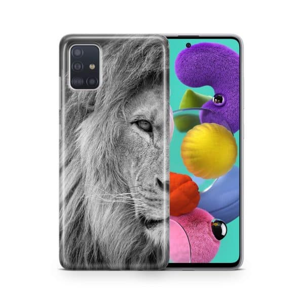 Schutzhülle für ZTE Blade A51 Motiv Handy Hülle Silikon Tasche Case Cover Neu... Löwe