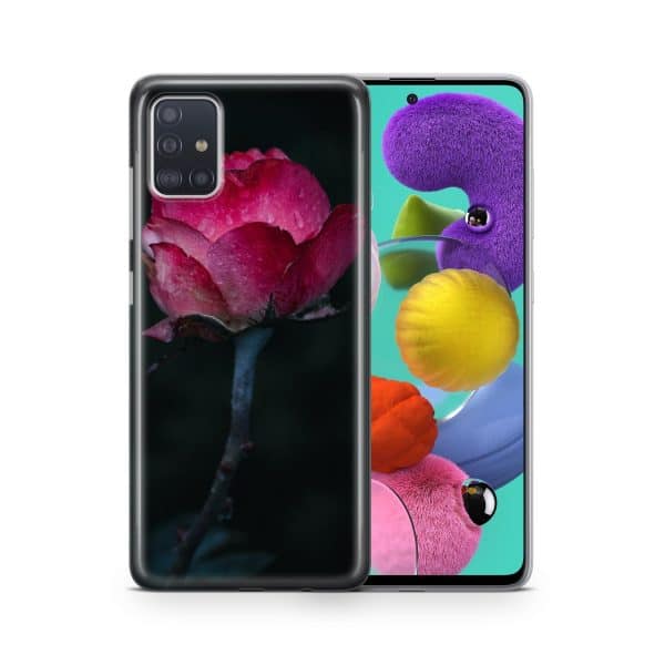 Schutzhülle für ZTE Blade A51 Motiv Handy Hülle Silikon Tasche Case Cover Neu... Rose