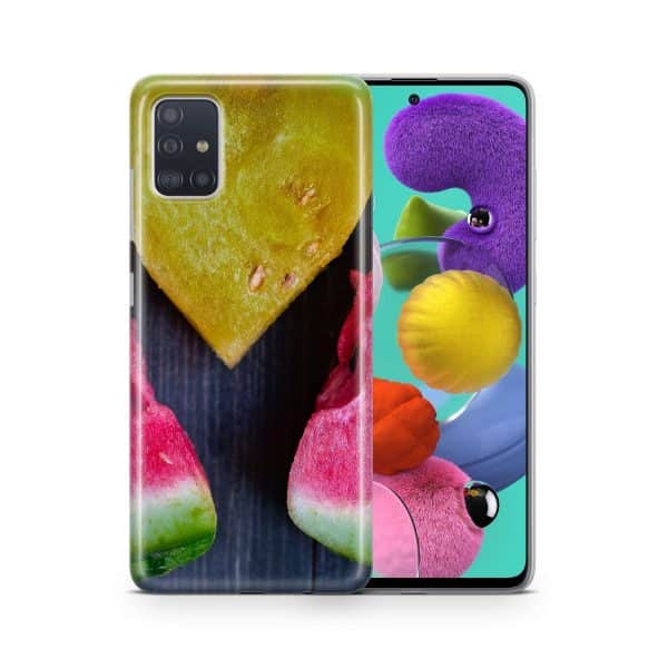 Schutzhülle für ZTE Blade A51 Motiv Handy Hülle Silikon Tasche Case Cover Neu... Wassermelone