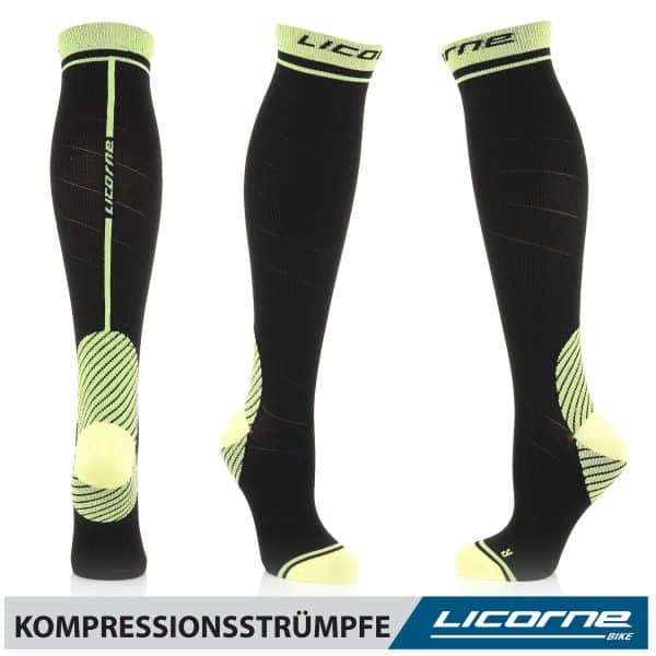 Licorne Kompressions-Thrombose-Stütz-Strümpfe Damen und Herren Compression Socks für Sport Flug Laufen Reisen... 39-42