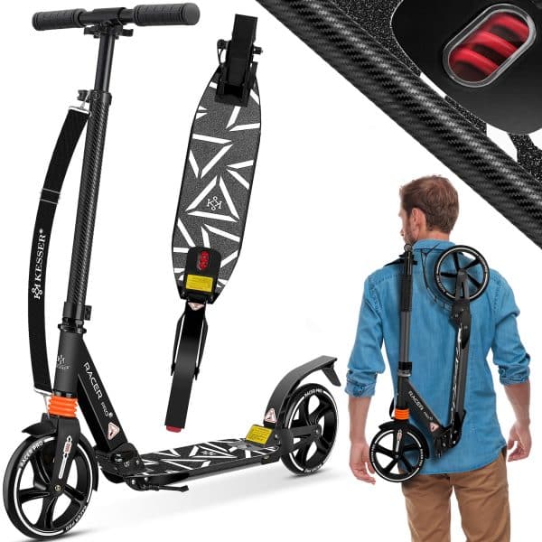 KESSER® Cityroller Scooter 205mm Räder PU Big Wheel - Pro-S Tretroller mit Doppel Federung