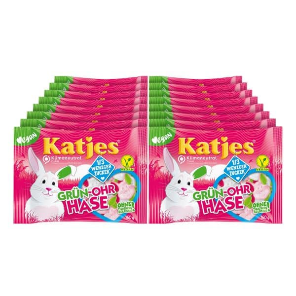 Katjes Fruchtgummi Grün Ohr Hase 200 g