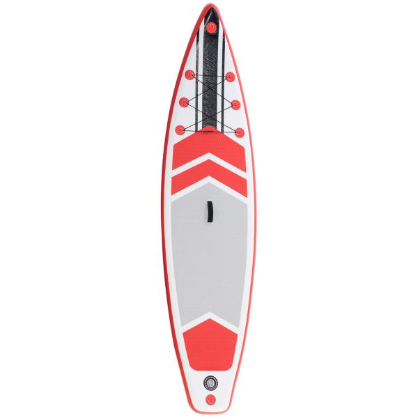 Outsunny Paddleboard mit rutschfester Belag weiß 320L x 76B x 15H cm   surfboard stand up board rutschfest mit paddel  stand-up paddle