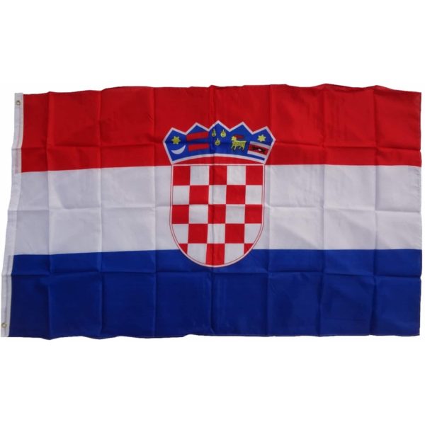 XXL Flagge Kroatien 250 x 150 cm Fahne mit 3 Ösen 100g/m² Stoffgewicht