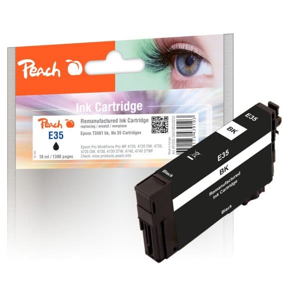 Peach E35 Druckerpatrone bk ersetzt Epson T3581