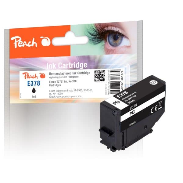 Peach E378/478 Druckerpatrone bk ersetzt Epson T3781