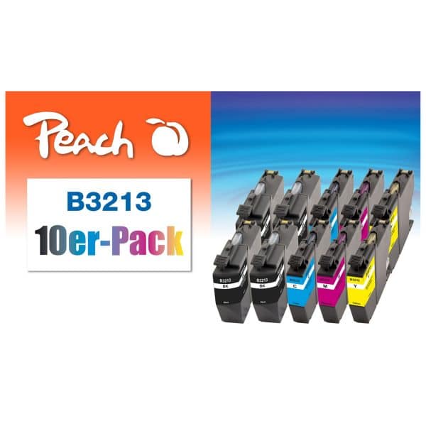 Peach B3213 10 Druckerpatronen XL (4*bk