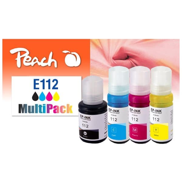 Peach E112 Spar Pack Druckerpatronen (bk