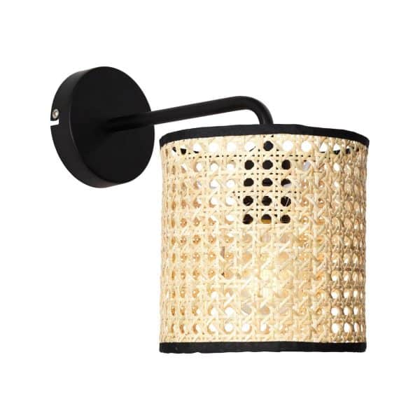 BRILLIANT Lampe Wiley Wandleuchte hängend rattan   1x A60