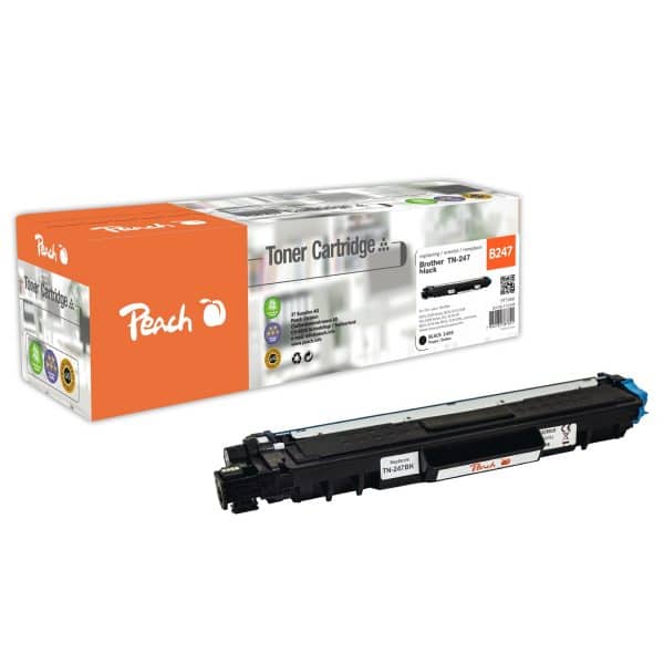 Peach B247BK Tonermodul XL bk ersetzt Brother TN-247BK für z.B. Brother DCPL 3550 CDW