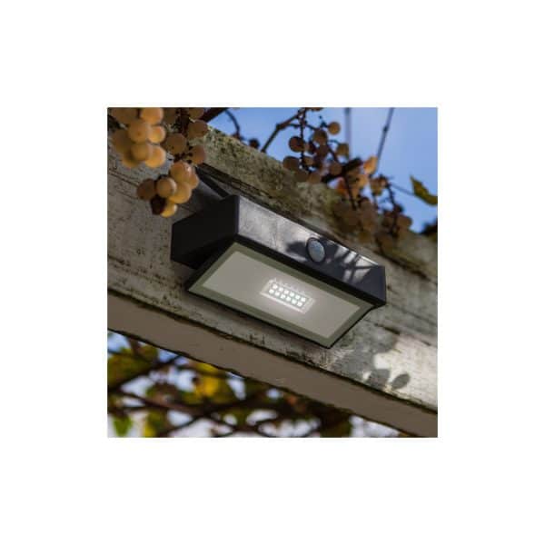 LED-Wandleuchte Arrow mit Solarpanel und Bewegungsmelder